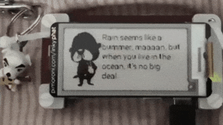 pascal quote shown on a raspberry pi